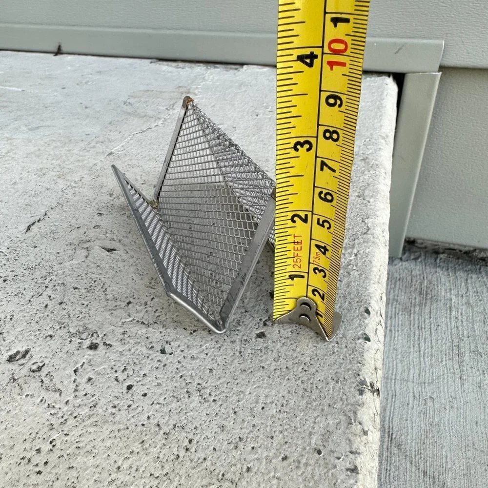 Silver Steel Mesh Business Card Holder